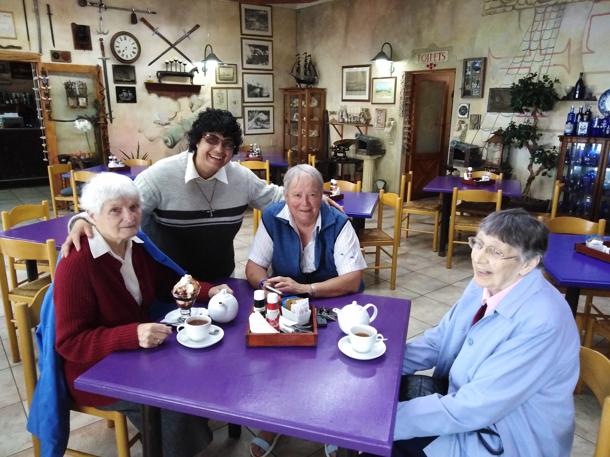 Enjoying Afternoon Tea near Port Elisabeth, South Africa