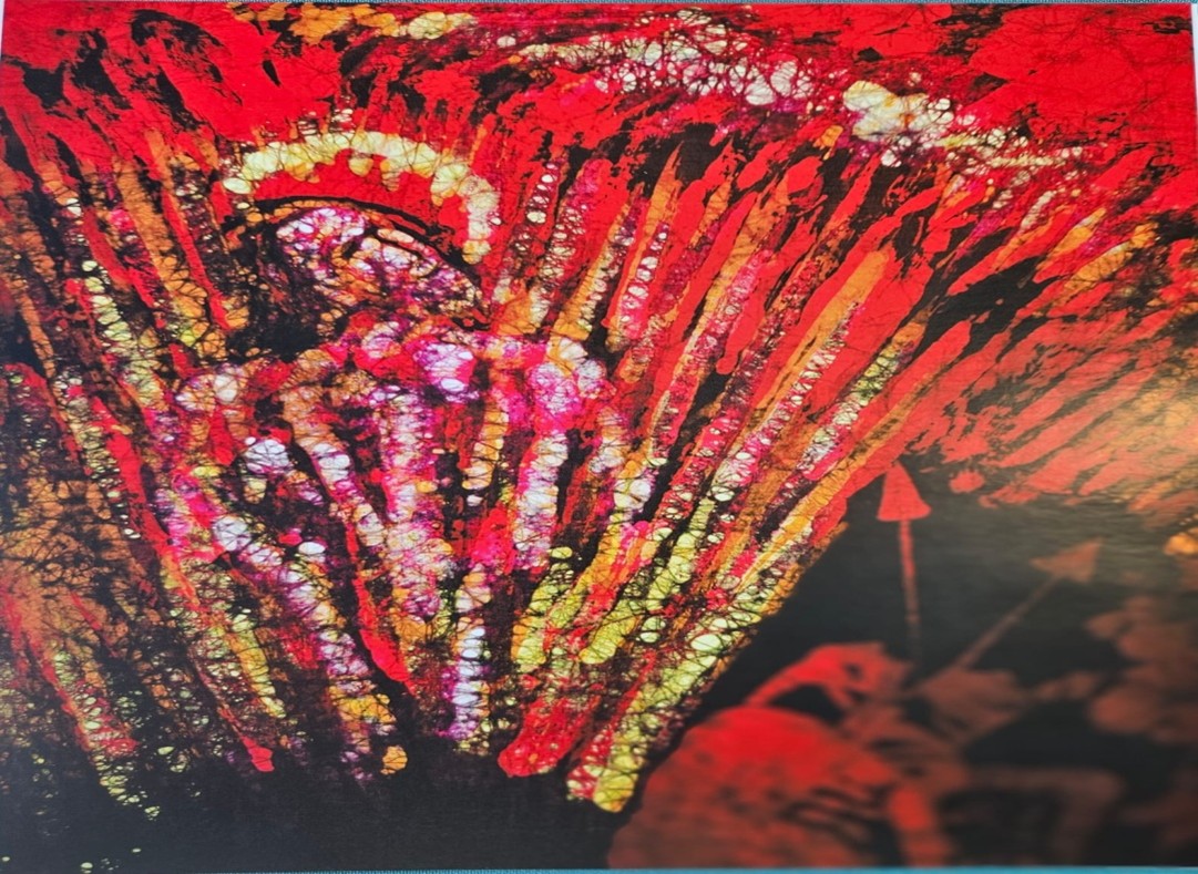 The Agony and the Ecstasy painting by Batik Artist Nóirín Williams Mooney